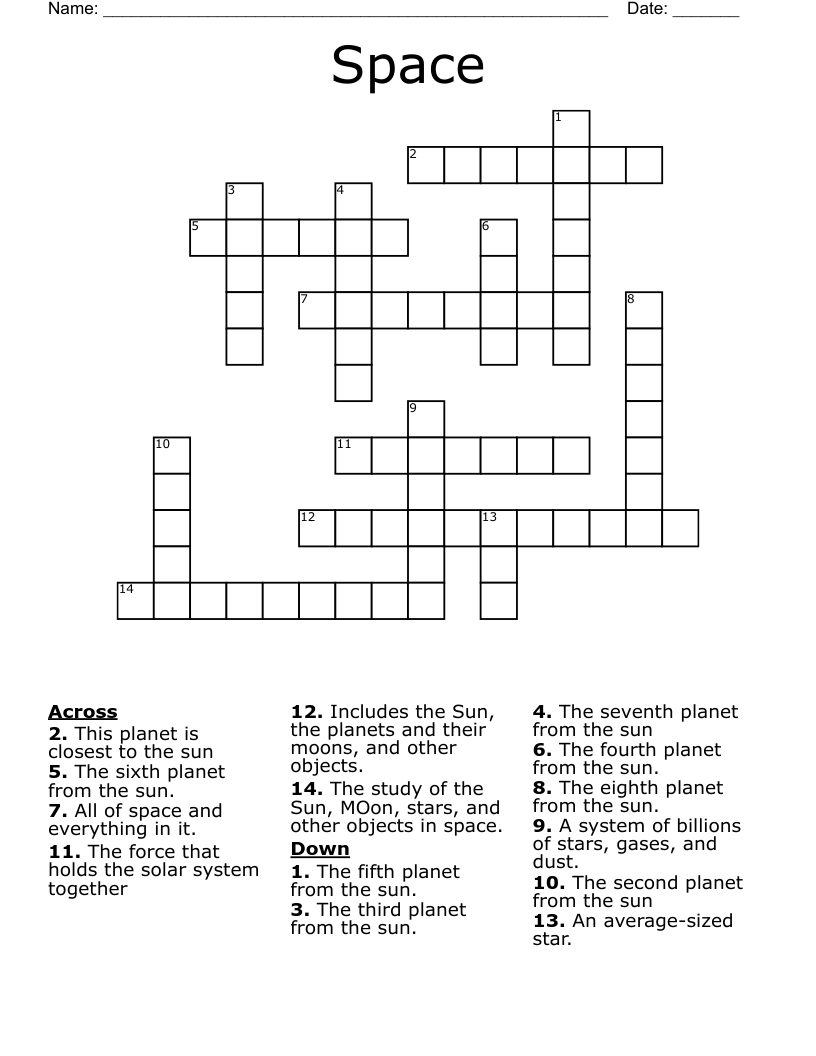 Space Crossword