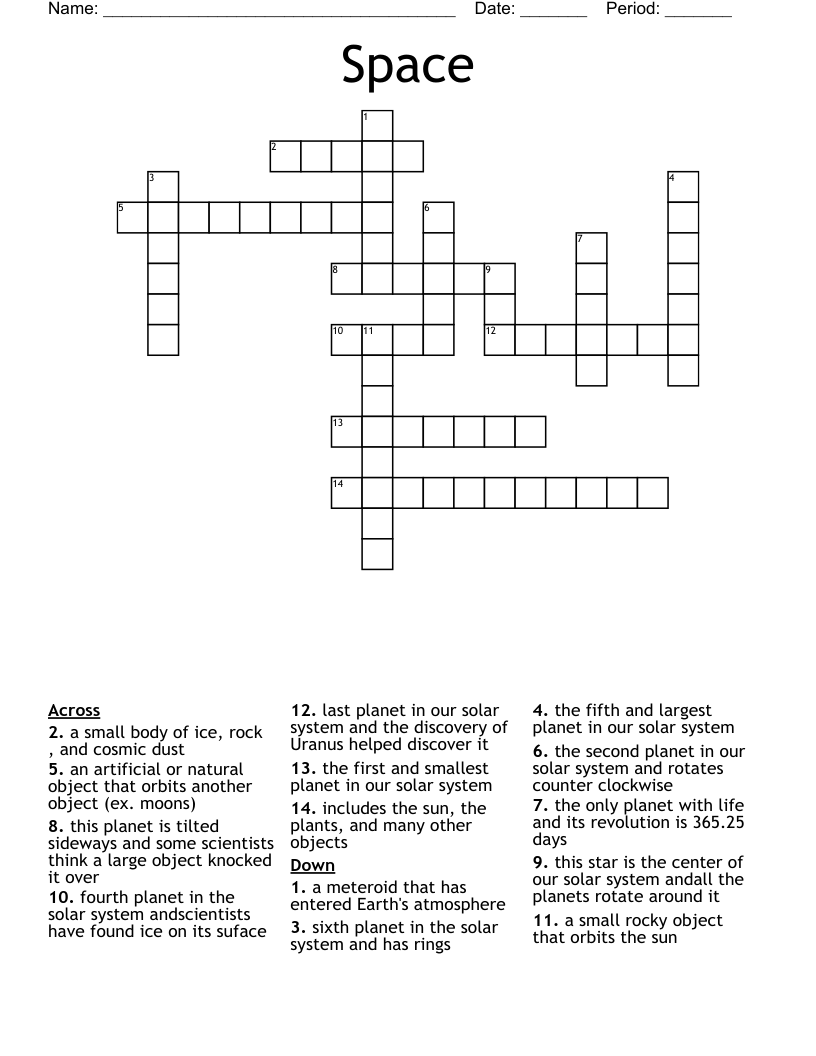 Space Crossword