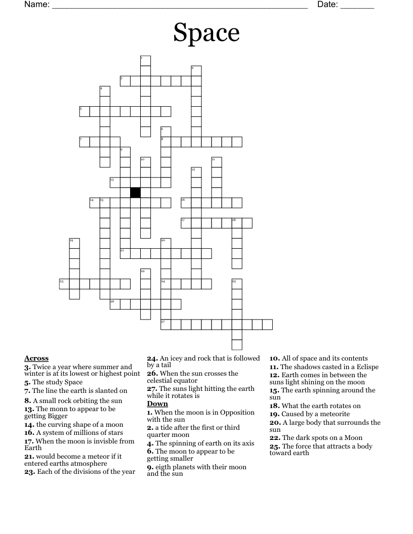 Space Crossword