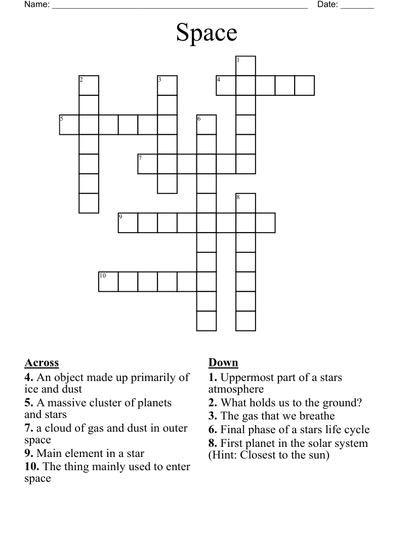 Space Crossword