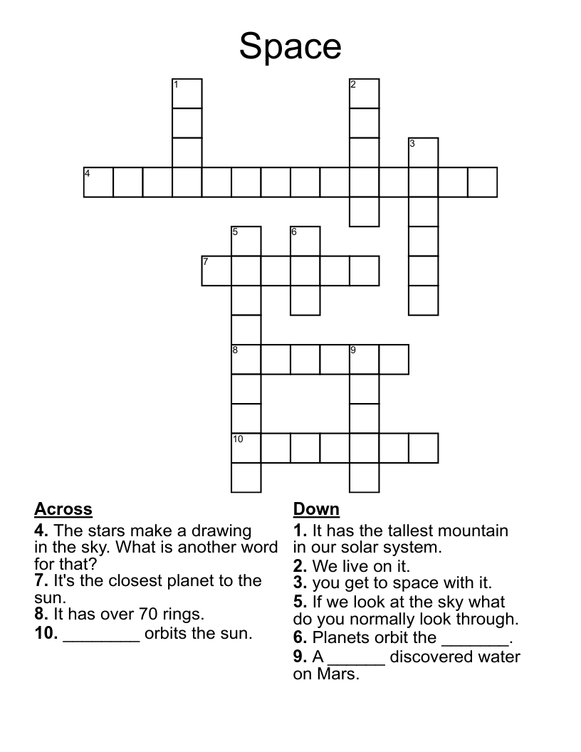 Space Crossword
