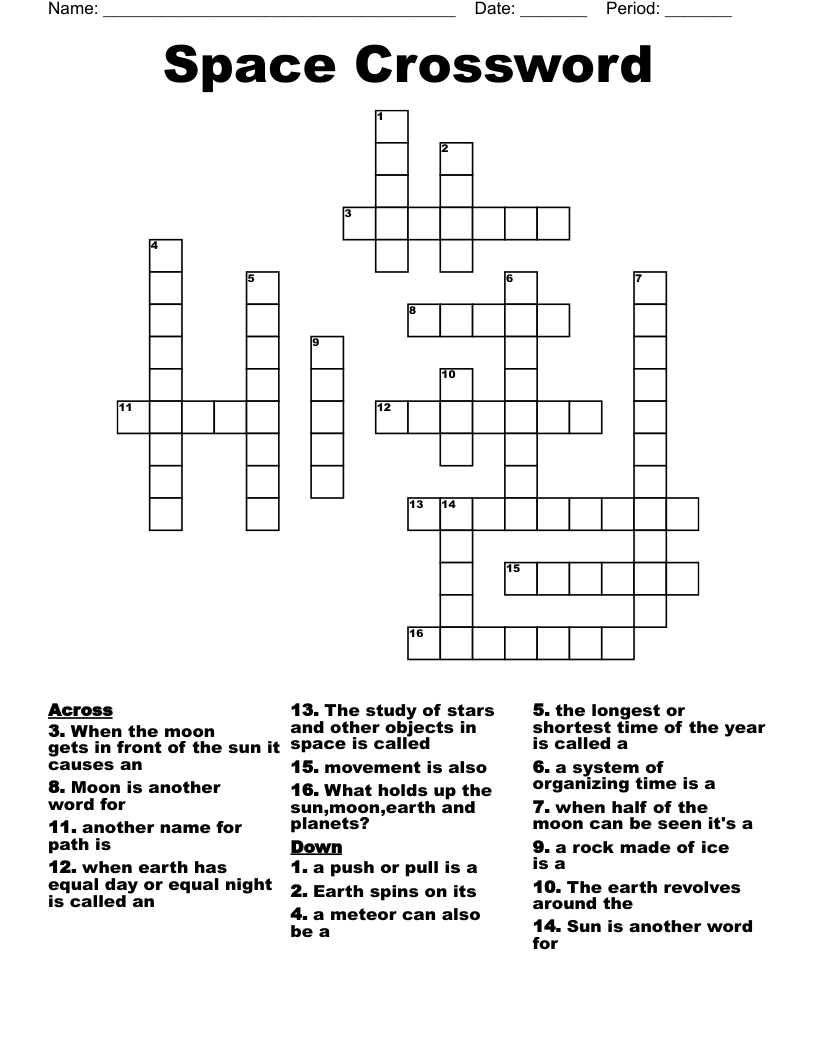 Space Crossword