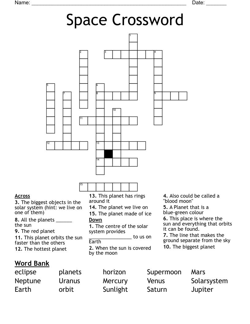 Space Crossword