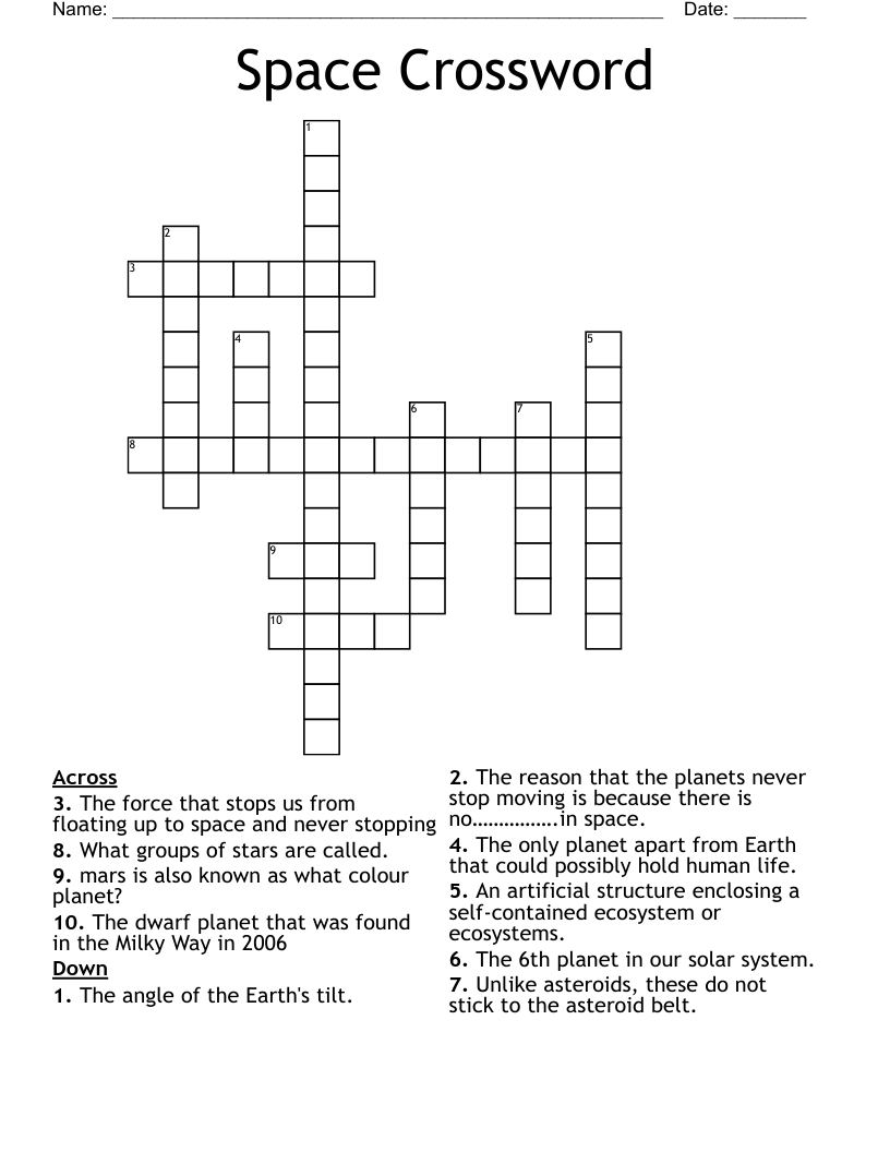 Space Crossword