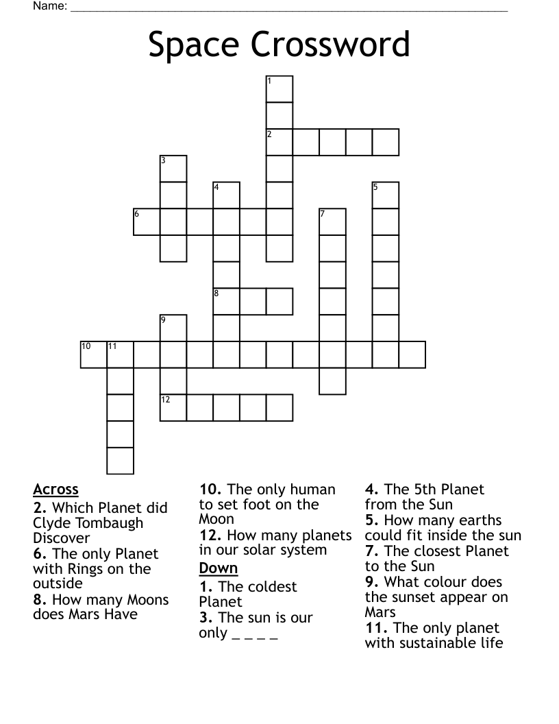 Space Crossword