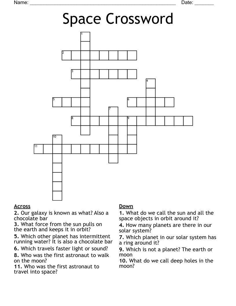 Space Crossword 