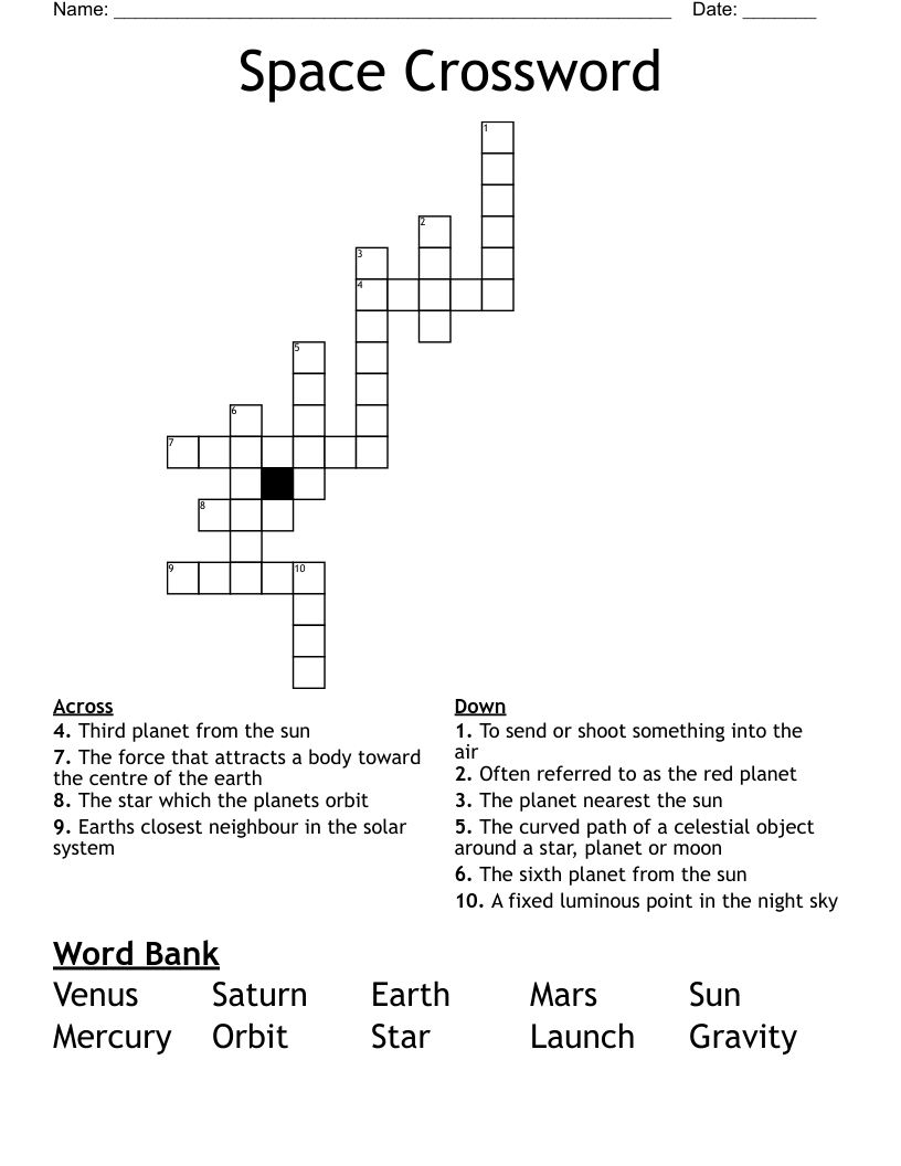 Space Crossword 