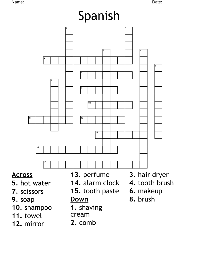 Spanish Crossword