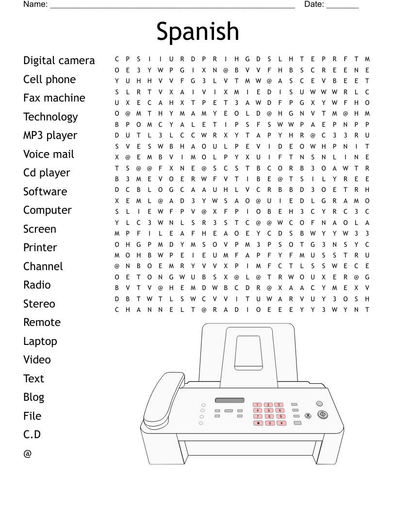 Spanish Word Search
