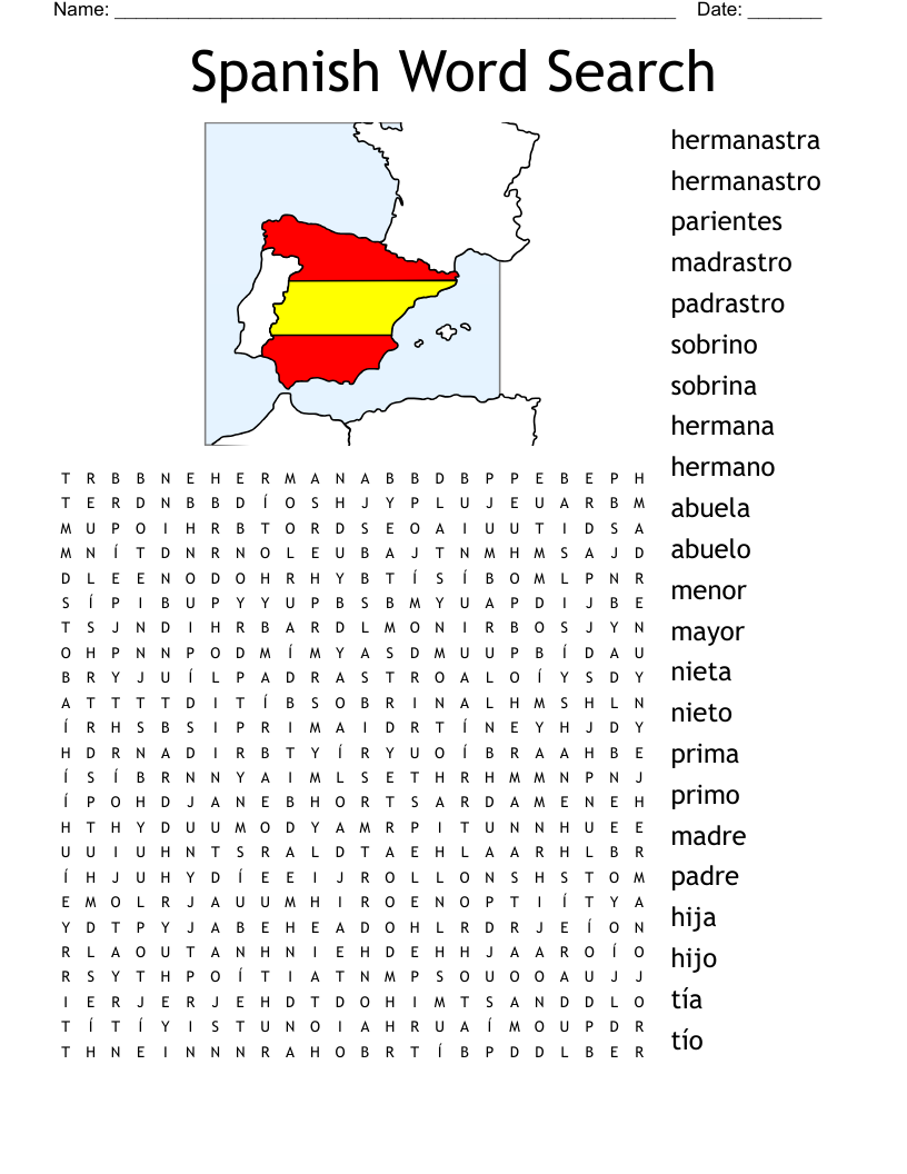 Spanish Word Search