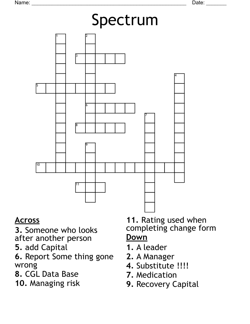 Spectrum Crossword