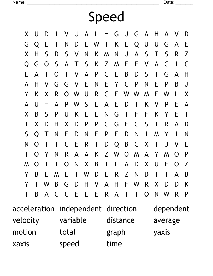 Speed Word Search