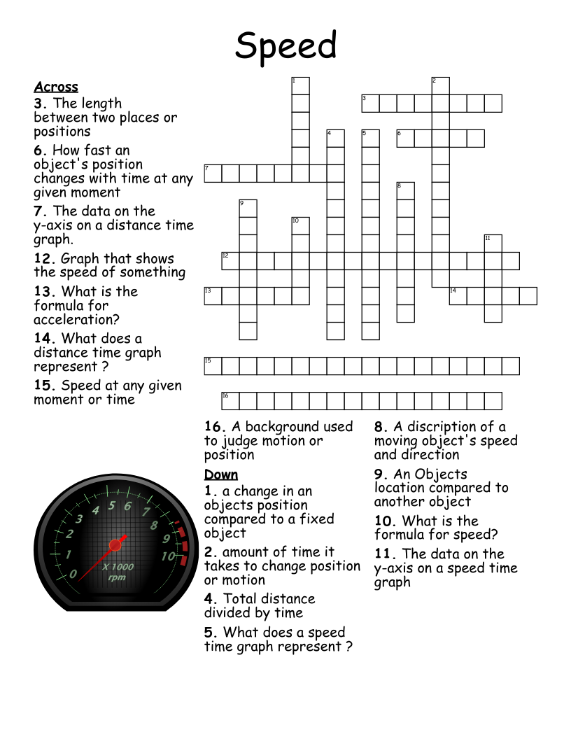 Speed Crossword