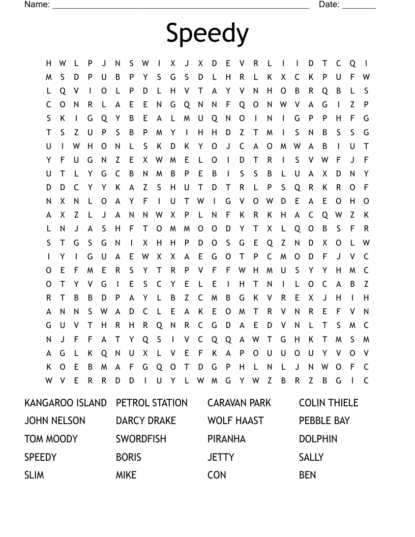 Speedy Word Search
