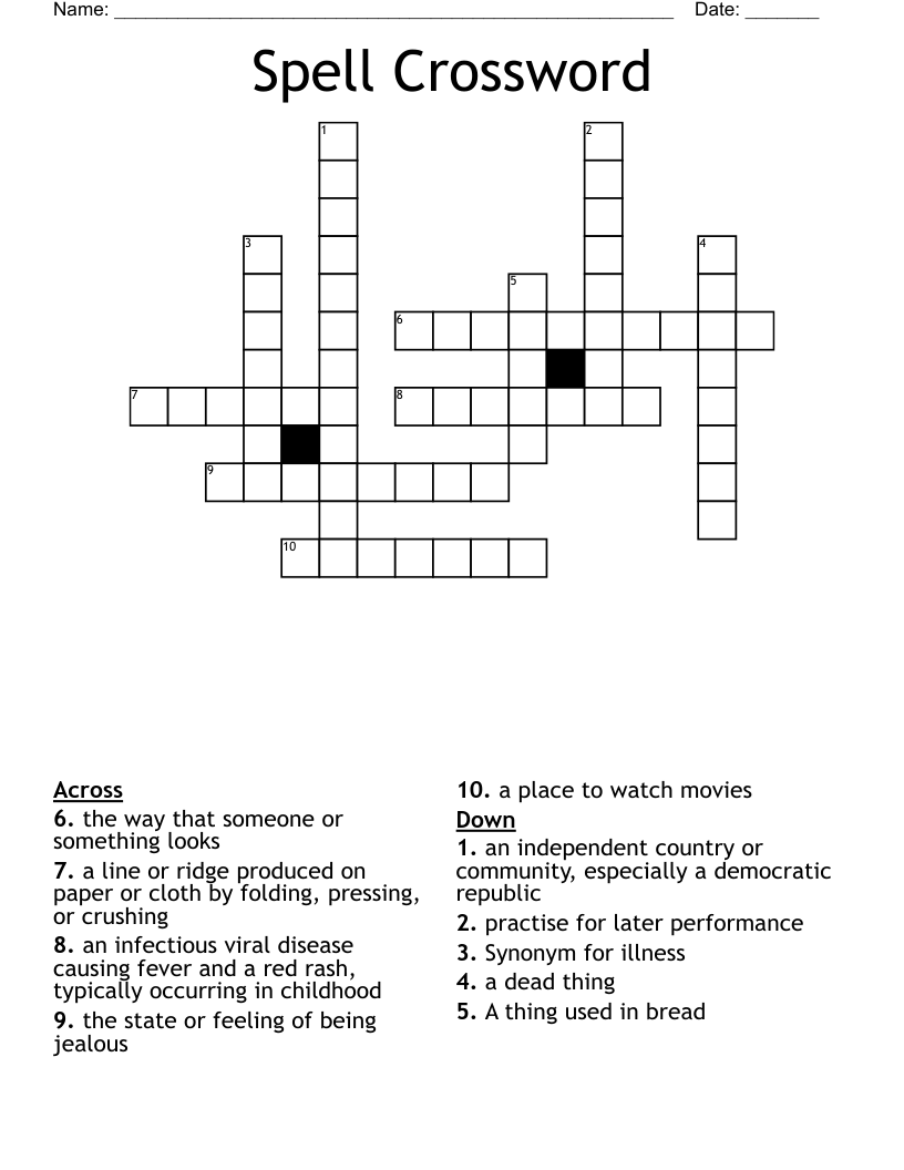 Spell Crossword