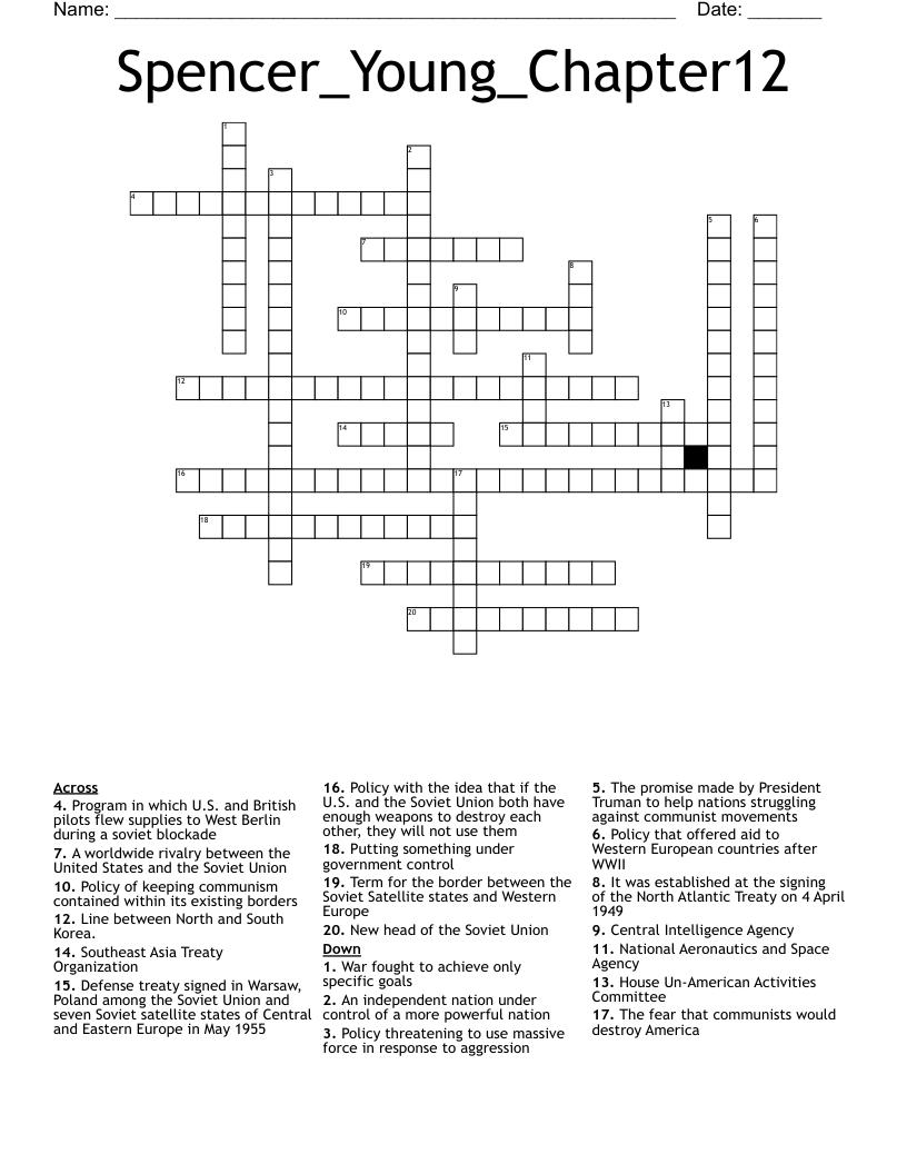 Spencer_Young_Chapter12 Crossword