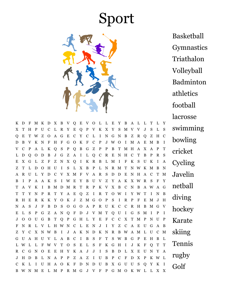 Sport Word Search