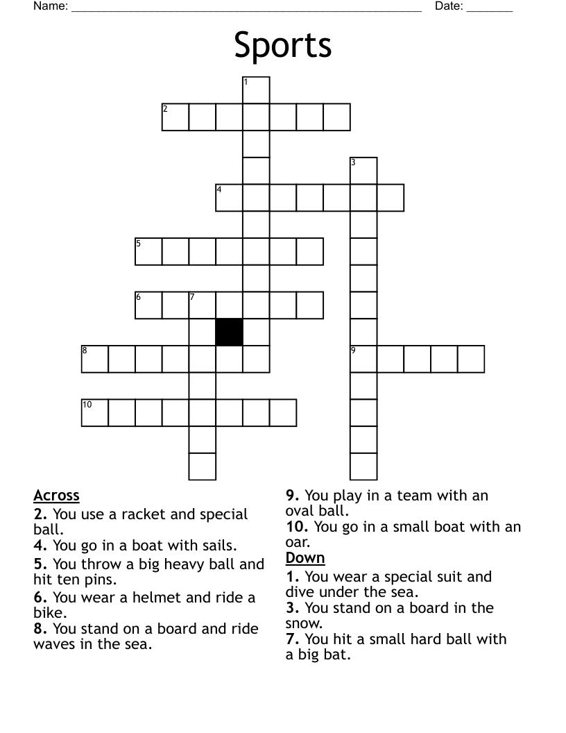Sports Crossword