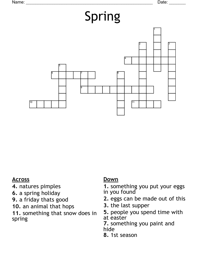 Spring Crossword