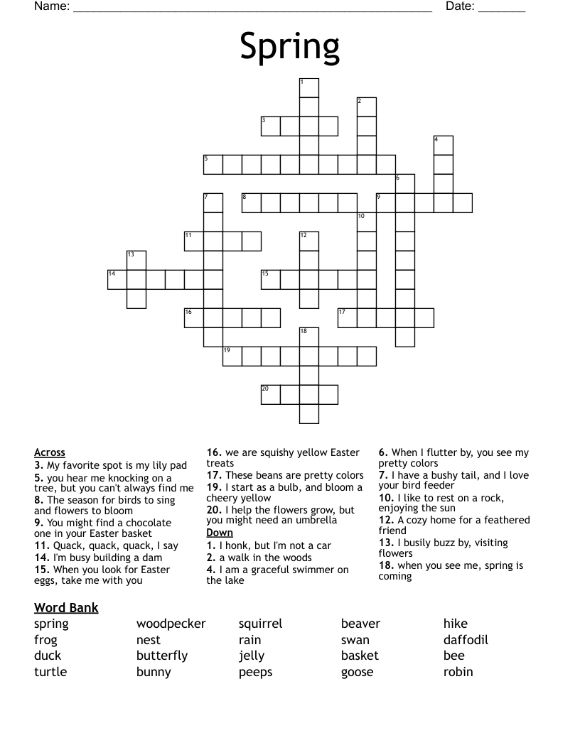 Spring Crossword
