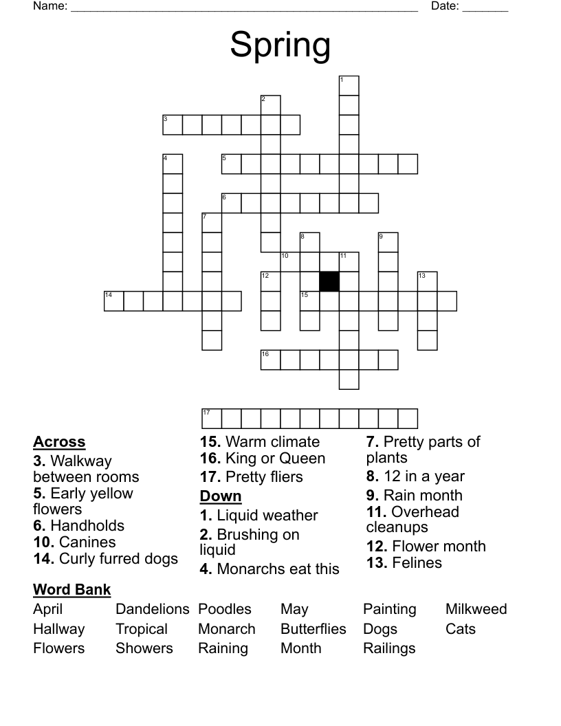 Spring Crossword