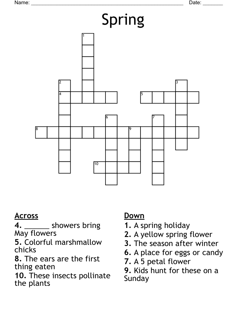 Spring Crossword