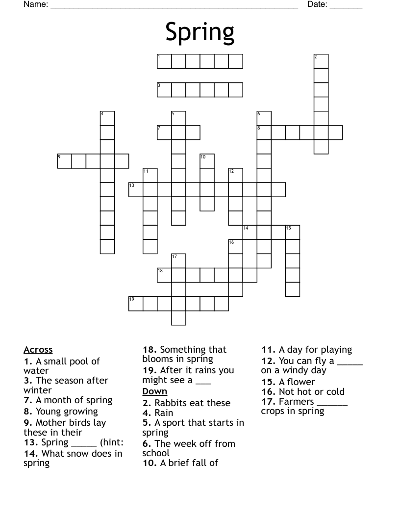 Spring Crossword