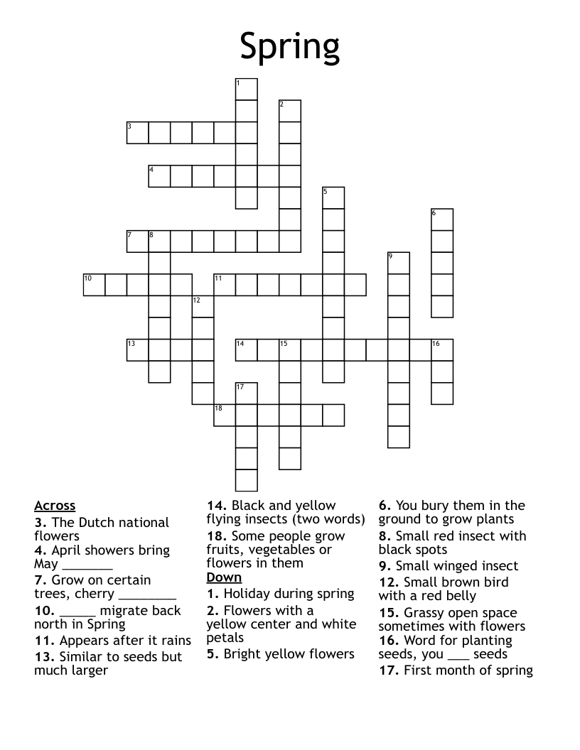 Spring Crossword
