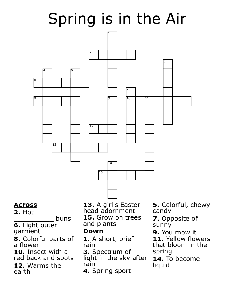 Spring is in the Air Crossword