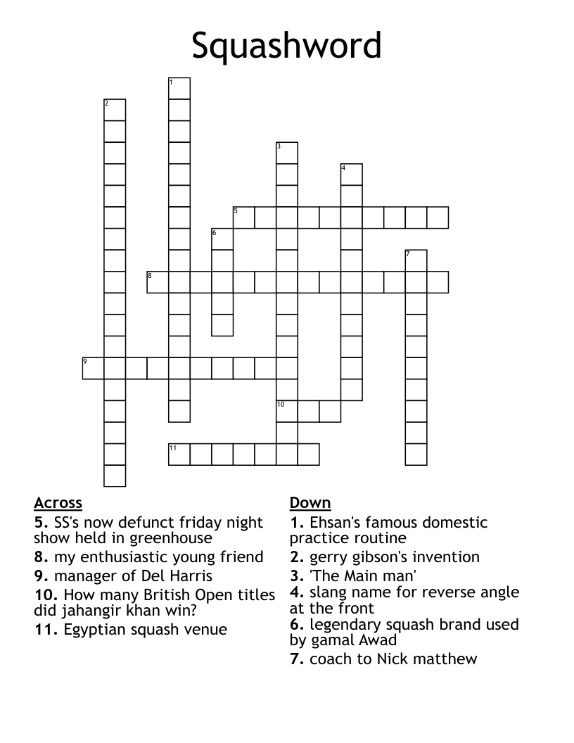 Squashword Crossword