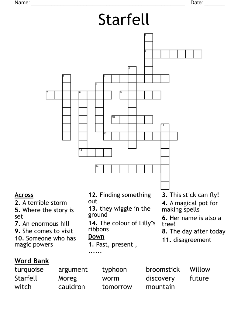 Starfell Crossword
