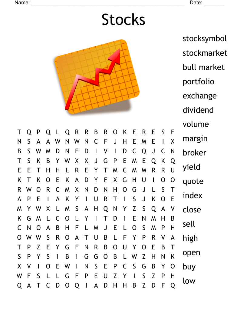 Stocks Word Search