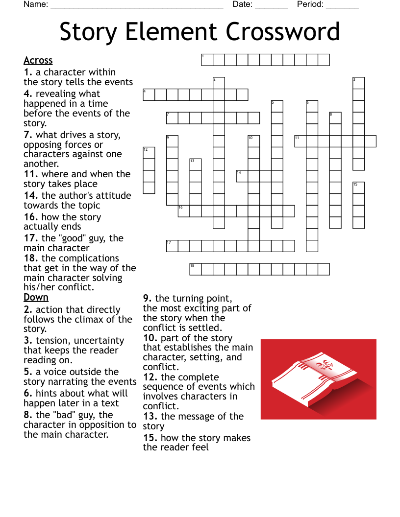 Story Element Crossword