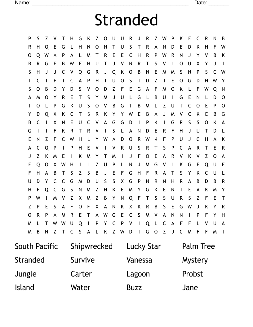 Stranded Word Search