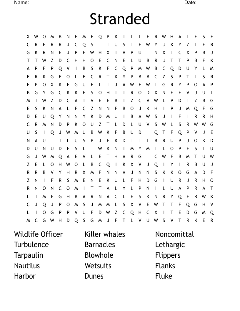 Stranded Word Search