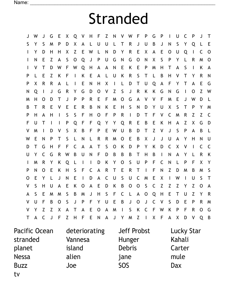 Stranded Word Search