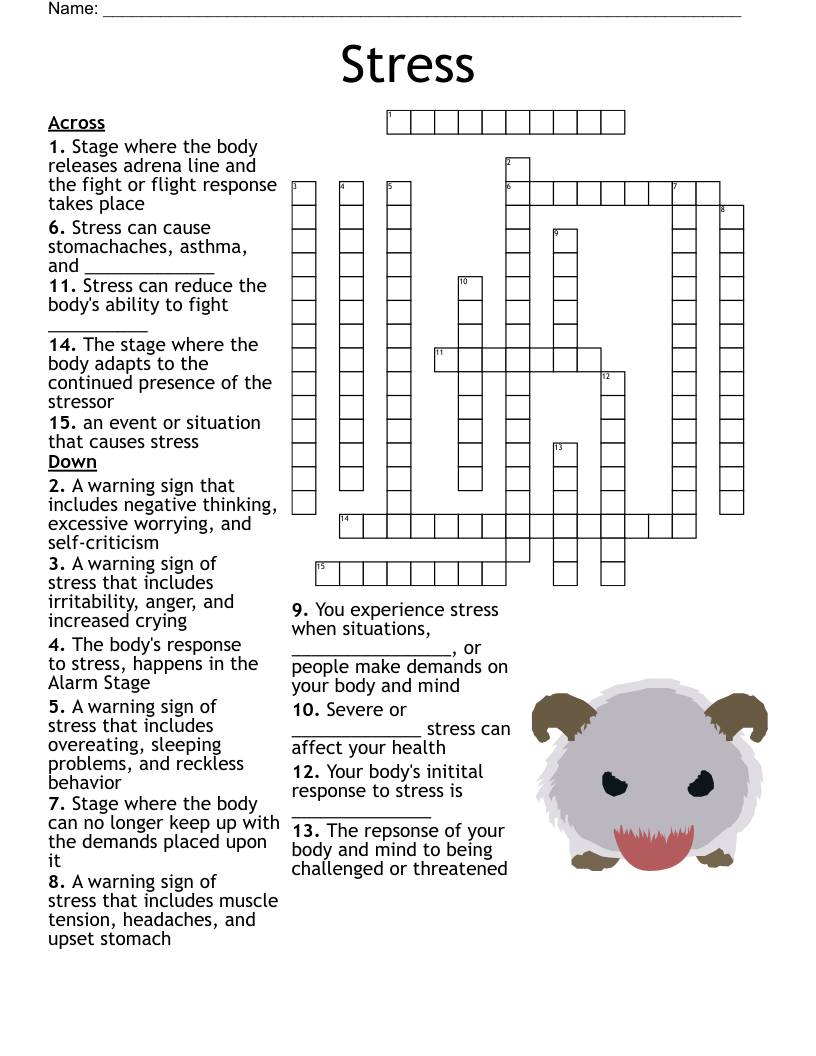 Stress  Crossword