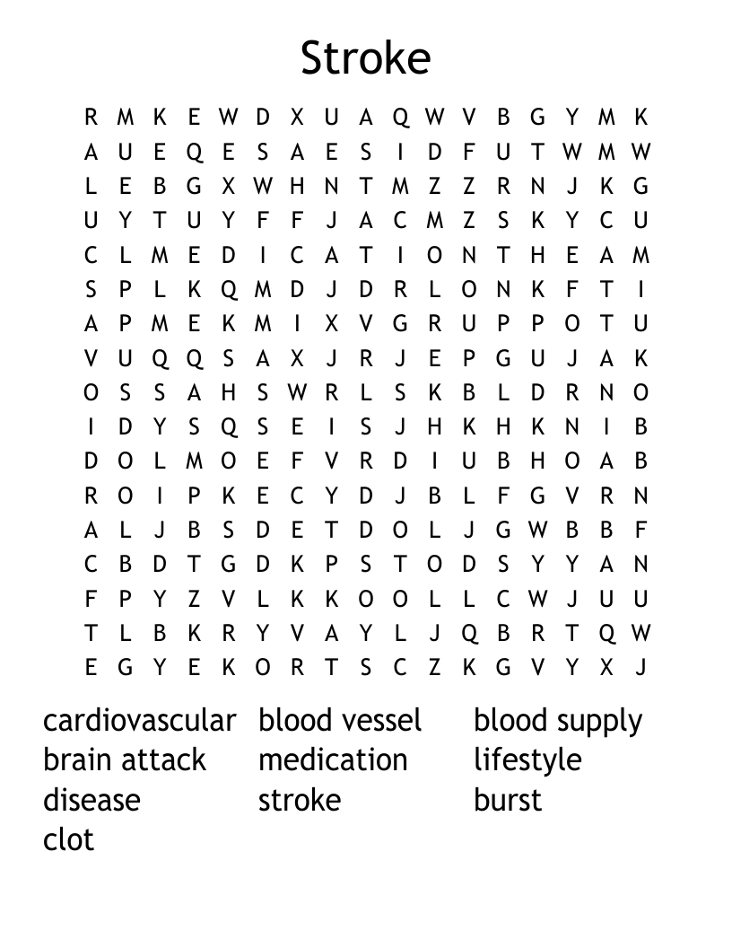 Stroke Word Search