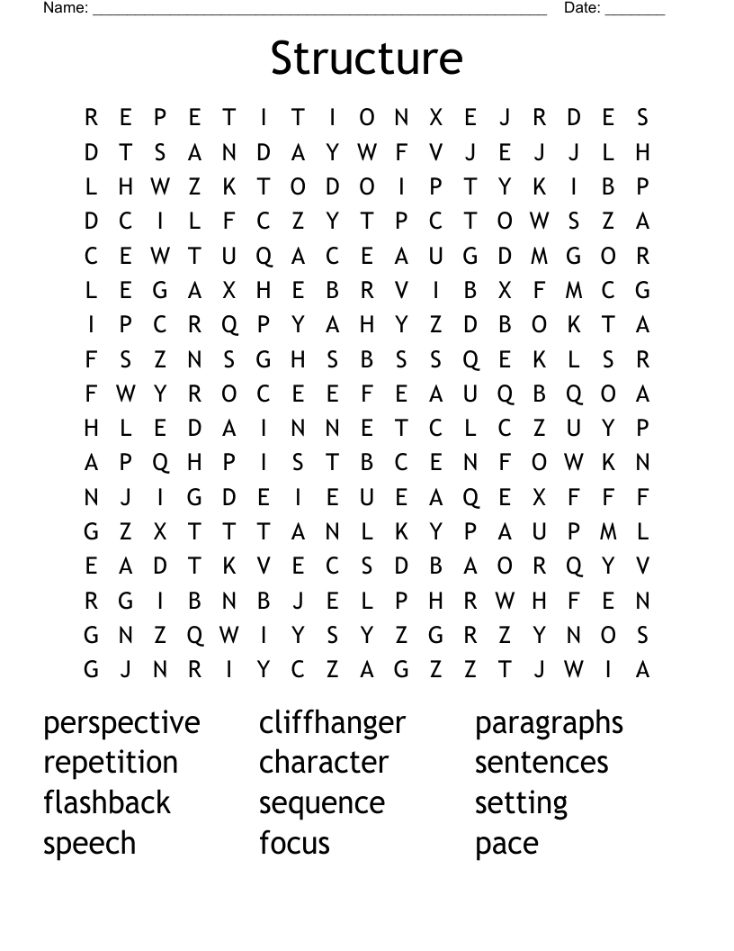 Structure Word Search