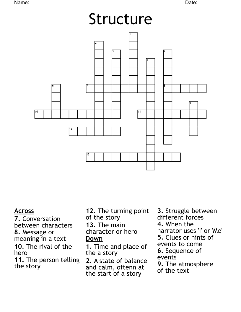 Structure Crossword