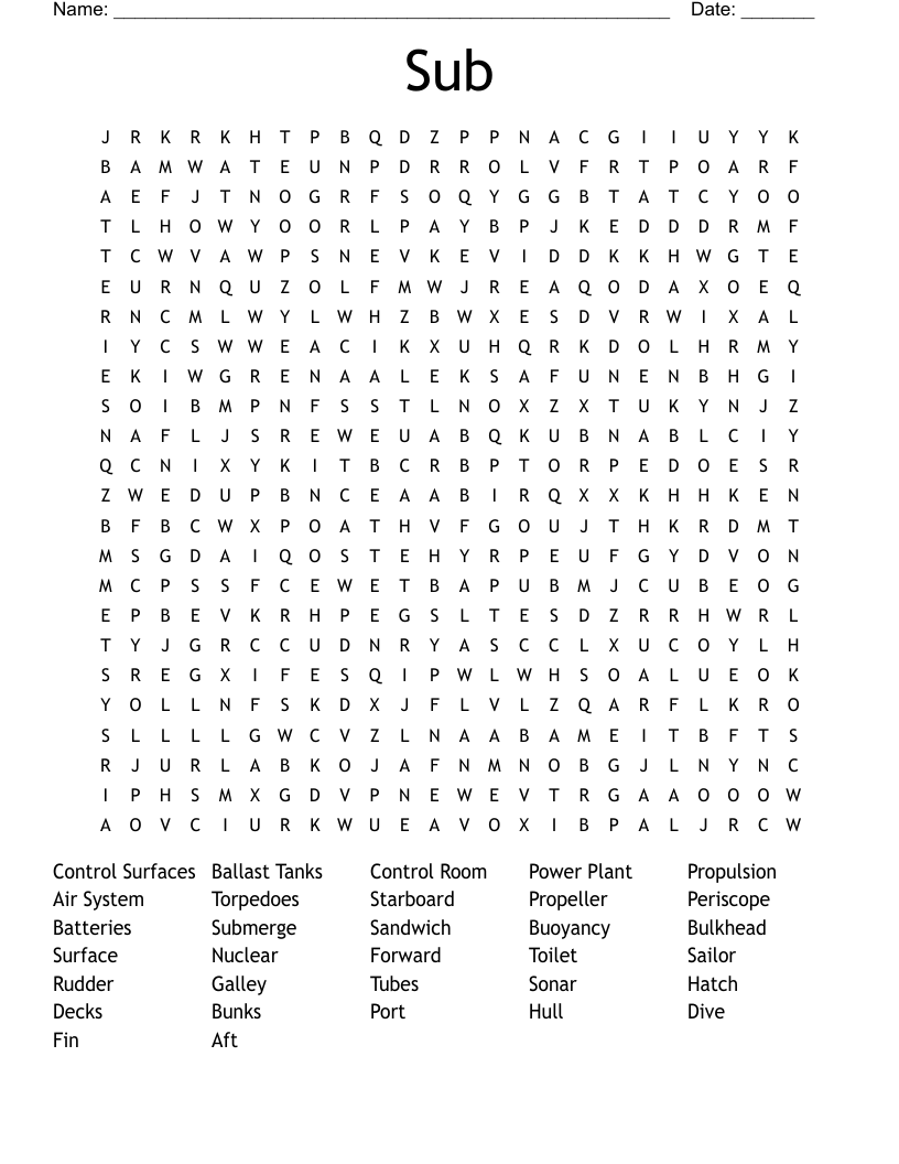 Sub Word Search