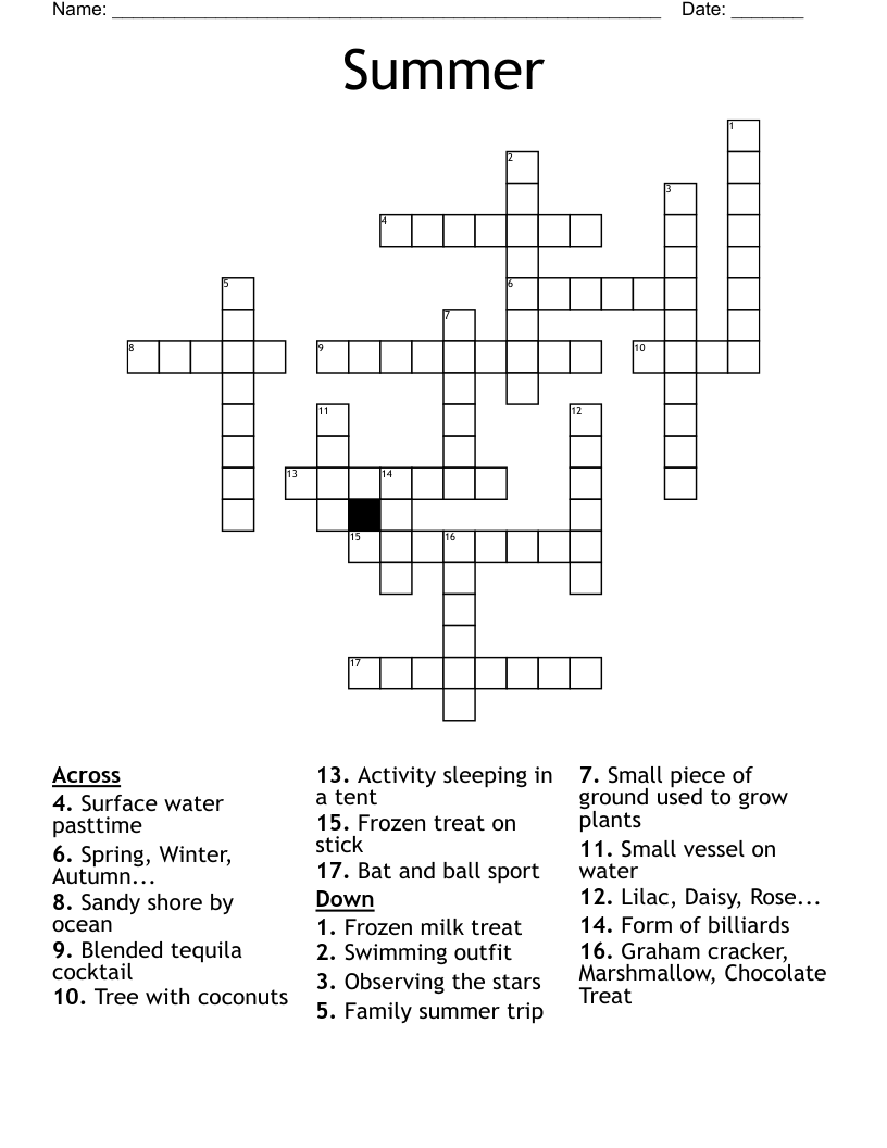 Summer Crossword