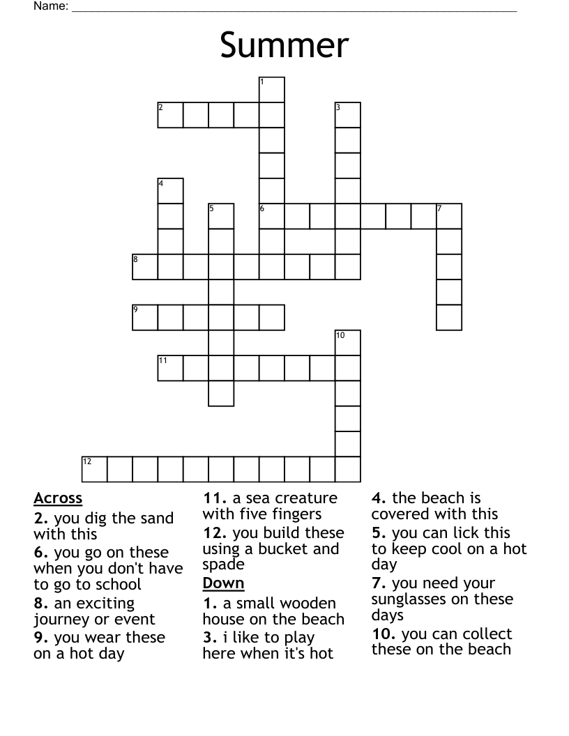 Summer Crossword