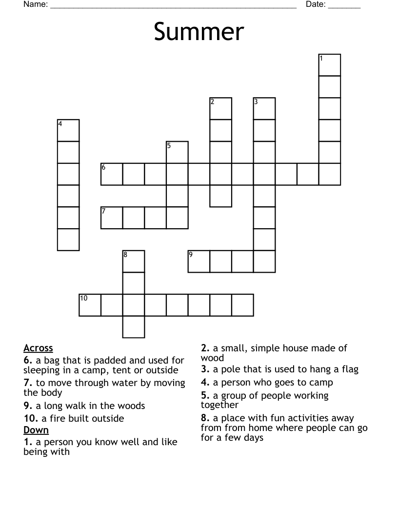 Summer Crossword