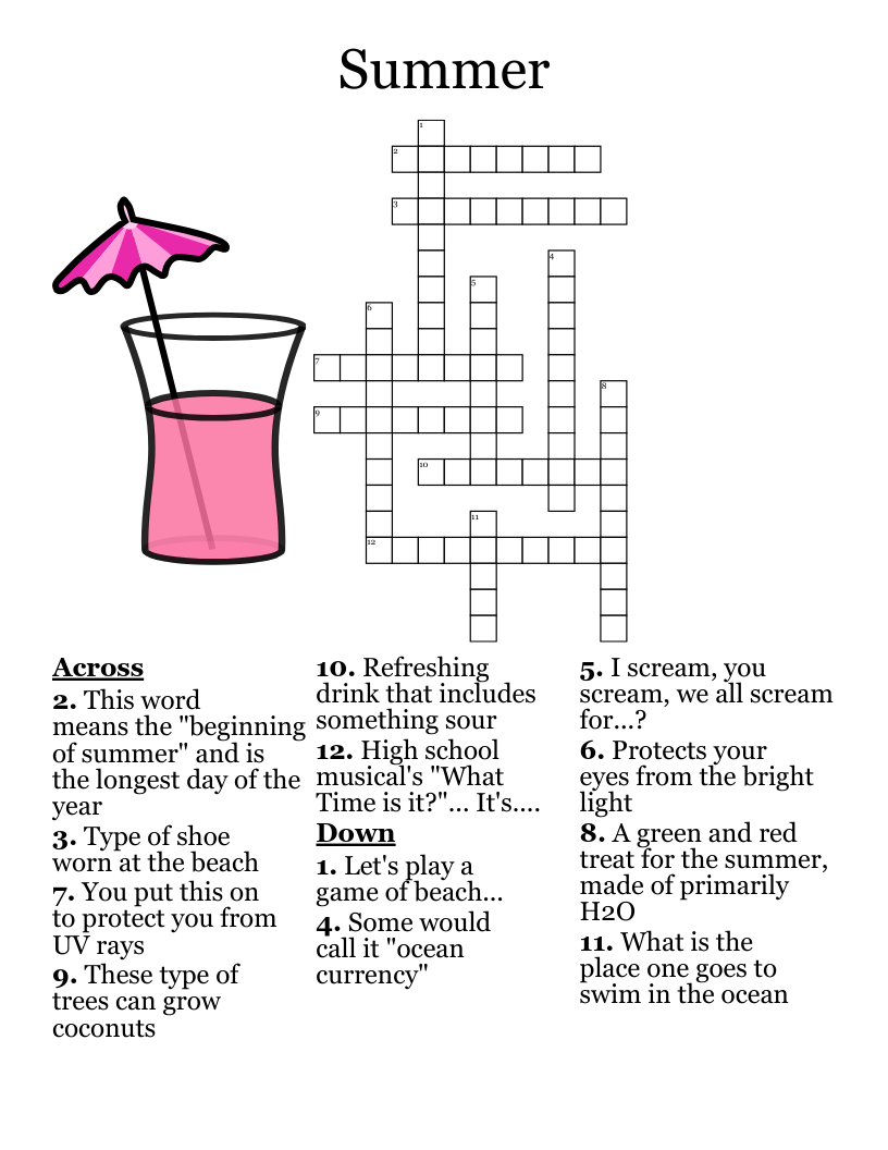 Summer Crossword