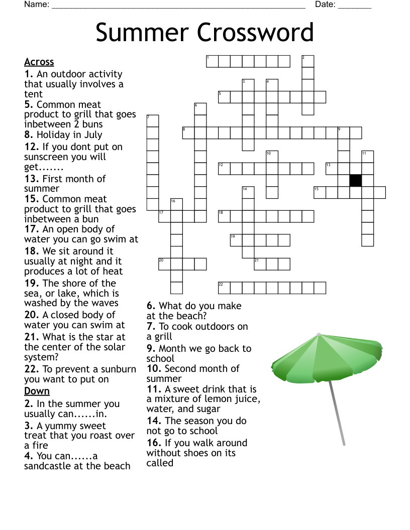 Summer Crossword 
