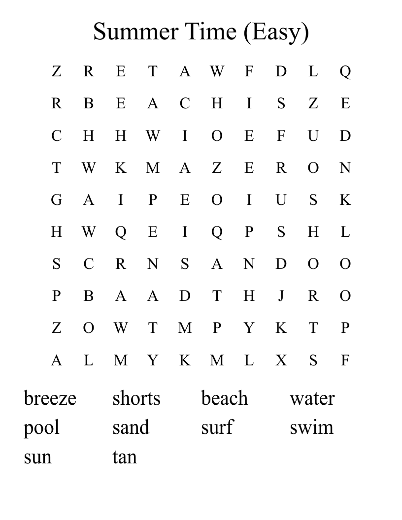 Summer Time (Easy)