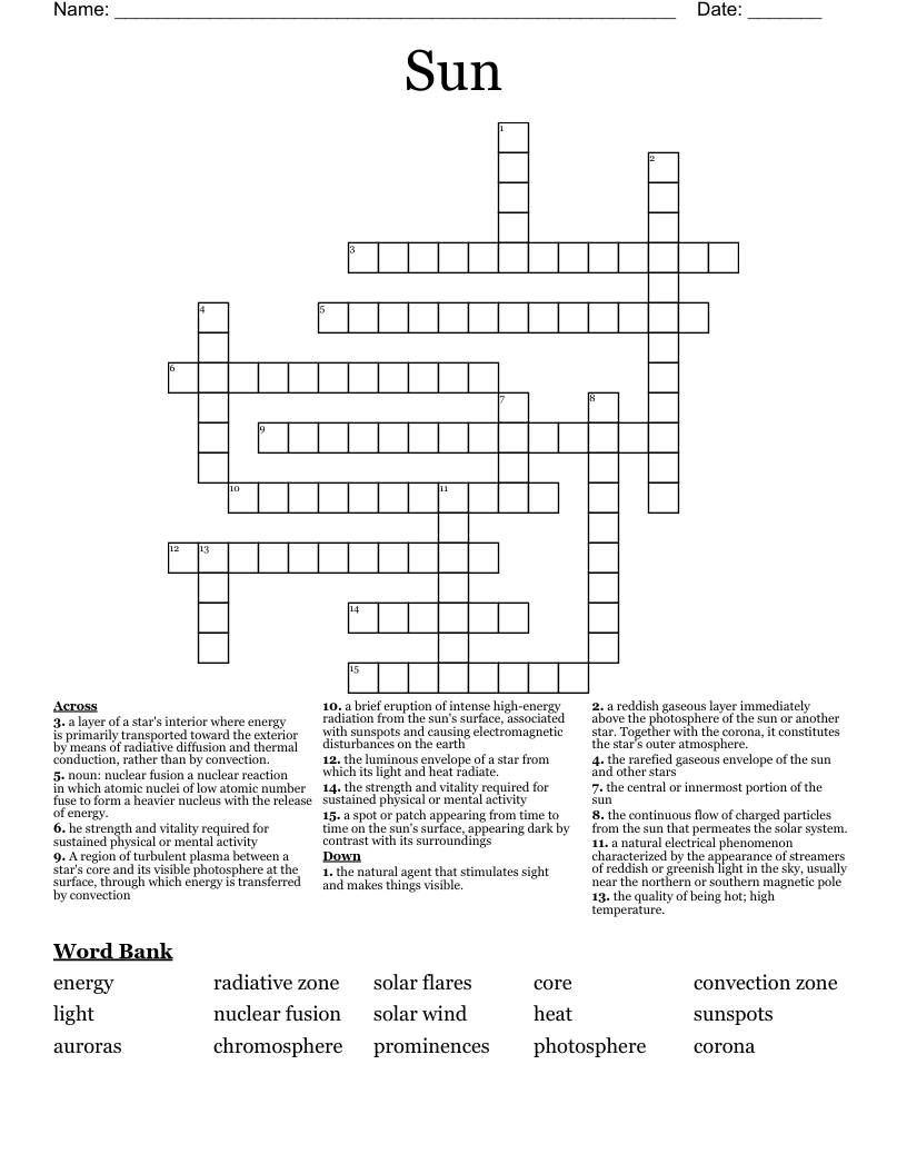 Sun  Crossword