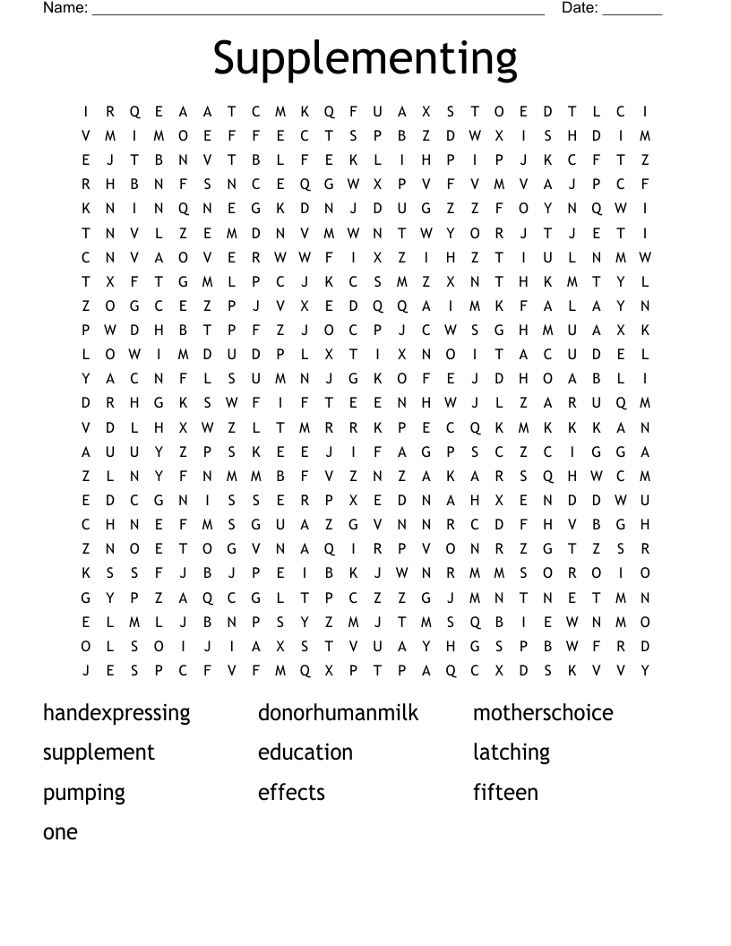 Supplementing Word Search