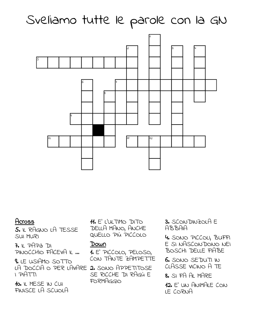 Sveliamo tutte le parole con la GN Crossword